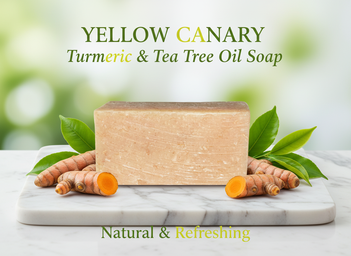 Canary Yellow by Hummingbird Soap Studio - Turmeric & Tea Tree Oil Soap