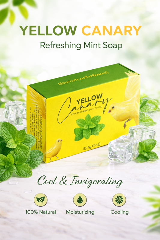 Canary Yellow by Hummingbird Soap Studio - Refreshing Mint Soap